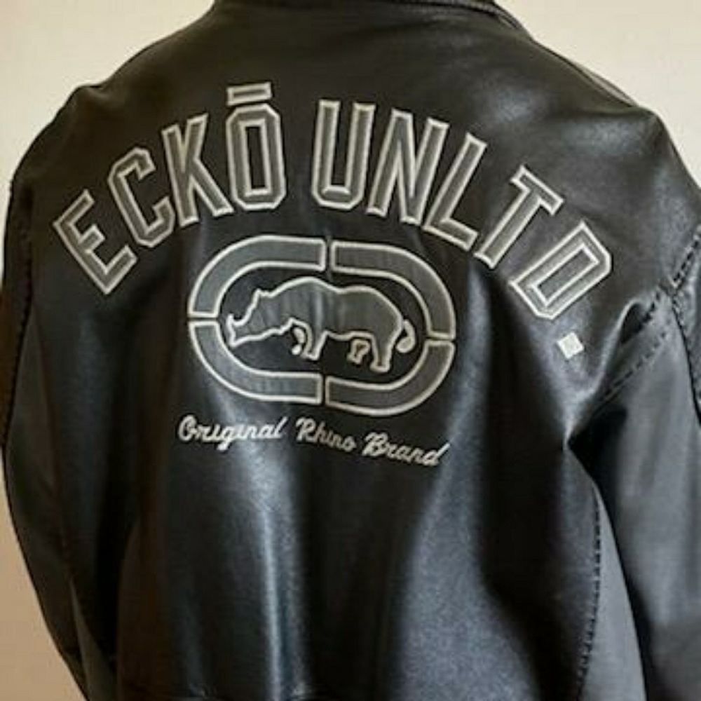 Reversible leather Ecko jacket